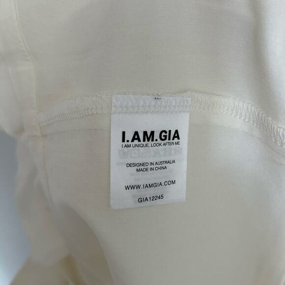 NWT I.Am.Gia Remini Skort Micro Mini Skirt Women’s XL White Pleated Buttons - Picture 13 of 13